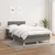 Vidaxl Box spring postelja z vzmetnico temno siva 120x190 cm blago