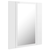 LED kupaonski ormarić s ogledalom sjajni bijeli 40 x 12 x 45 cm