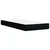 Vidaxl Box spring postelja z vzmetnico črna 100x200 cm blago