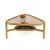 Hanah Home klub sto Capella 95, 95 cm, hrast / crni mermer