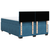 Vidaxl Box spring postelja z vzmetnico modra 160x200 cm žamet