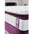 Hanah Home Dušek 200x25x200cm Belo-Ljubičasti