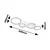 Rabalux LED plafonjera sa daljinskim Aranis, 40W, 3000-6500K, 84x29cm, Crna