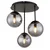 Globo 47441-3S - Plafonski luster HARMON 3xE14/25W/230V crna