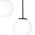 BRILAGI - Luster na sajli POLOS 3xE27/40W/230V crna