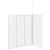 Zavjesa za kadu Matirano 120 x 70 x 137 cm Aluminij