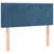 Box spring postelja z vzmetnico temno modra 80x200 cm žamet