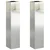 Solarna LED svjetlost za stazu 2 pcs Srebrno Galvanizirano