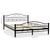 vidaXL Metalni okvir za krevet s podnicama 140 x 200 cm zaobljeni dizajn