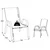 Gardenson Set Vrtnih Stolov Sonlas, Antracit, 2 Kos