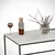 Hanah Home Klub sto Zinus, 95x43x55 cm, Belo-crni