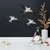 Aberto Design Zidna dekoracija Flying Swallow 2, 3 komada