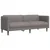 2-dijelni set sofa smeđesivi od tkanine