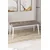 Hanah Home klupa Arwen Bench, 105 cm, kapućino / bela