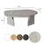 Hanah Home Klub sto Rock, 105x35x65 cm, Krem
