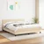 vidaXL vidaXL Box spring postelja z vzmetnico krem 160x200 cm blago, (20894571)