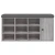 Klupa za cipele siva boja hrasta 102x32x50 cm konstruirano drvo