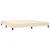 Vidaxl Box spring postelja z vzmetnico krem 200x200 cm blago