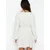 Trendyol Ecru Mini Woven Tied Linen Blend Beach Dress