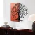 Aura of Nature -1 - Red, Black RedBlack Decorative Wooden Wall Accessory