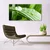 tulup.si Slika na akrilnem steklu Leaf dew drops 140x70 cm 2 obešalnika