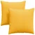 Jastučići za sofu 2 pcs Svijetlo žuta 80 x 80 cm