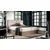 Boxspring postelja Wood 5 - 160x200 cm - temni hrast