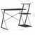 Radni stol s policom crni 116 x 50 x 93 cm