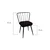 Hanah Home Set 4 trpezarijske stolice Yildiz 943 V4 Crni