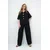 Trend Alacati Stili Ženski komplet bluza i pantalone Alc-X14122, Crni