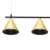 Luster na sajli CONE 4xGU10/10W/230V zlatna/crna
