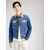 GUESS Prehodna jakna DILLON moder denim