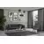 Atelier del Sofa Trosed na razvlačenje Cofi 90x80x222cm Antracit