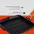 Grill pan, square, cast iron, 24 x 24 cm, orange handle - LAVA