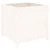 Vrtna sadilica bijela 82,5 x 82,5 x 78 cm od masivne borovine