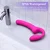 SuperLove Thrusting & Vibrating Strapless Strap-On with Remote Pink