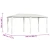 Sjenica s navlakama za stupove 2,98x5,3x2,59 m krem 160 g/m2