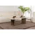 HANAH HOME Sto za dnevnu sobu Sabin Travertine Venezia Walnut