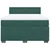 Vidaxl Box spring postelja z vzmetnico temno zelena 160x200 cm žamet