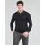 Polo Ralph Lauren  Puloverji PULL COL ROND AJUSTE EN COTON PIMA LOGO PONY PLAYER  Črna