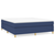vidaXL Box spring postelja z vzmetnico modra 180x200 cm blago