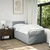 Vidaxl Box spring postelja z vzmetnico svetlo siva 80x200 cm blago