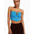 Bershka Top, modra