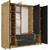 Garderobna omara Katania 20 - 200 cm - artisan hrast