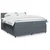 Vidaxl Box spring postelja z vzmetnico temno siva 200x200 cm žamet