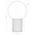 Sollux SL.1751 - Stona lampa HALO 1xG9/8W/230V prečnik 12 cm crvena