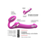 strap-on-me Multi Orgasm Strap-On Vibrator with Licking Stimulator Pink S
