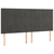 shumee Box spring postelja z vzmetnico LED temno siva 200x200 cm žamet