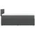 Vidaxl Box spring postelja z vzmetnico temno siva 90x200 cm blago