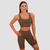 GymBeam Sportski grudnjak Cut-Out Olive